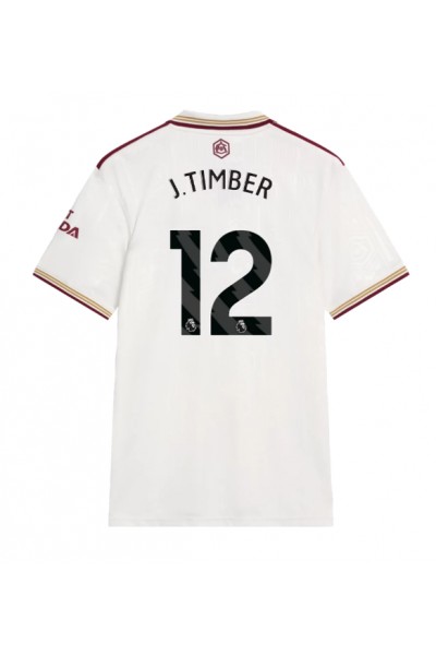 Arsenal Jurrien Timber #12 Jalkapallovaatteet Kolmaspaita 2025-26 Lyhythihainen Arsenal Jurrien Timber #12 Jalkapallovaatteet Kolmaspaita 2025-26 Lyhythihainen